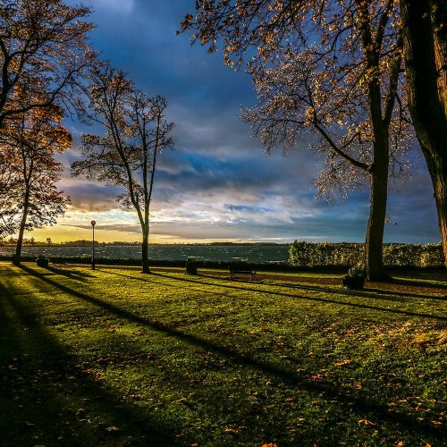 Parken ved bredden av Vättern